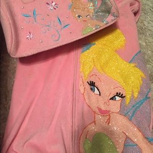 Disney’s Tinkerbell jacket and matching handbag.